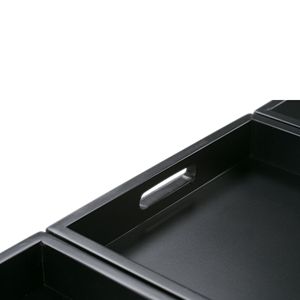 Avalon ardesia Grey Storage Ottoman elegante sgabello e pouf accessorio - Product Image 3