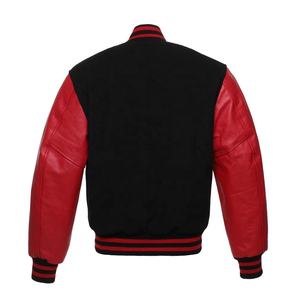 เสื้อแจ็กเก็ตขนสัตว์แบบใส่ได้ทั้งชายและหญิงผ้าขนแกะสไตล์สตรีทมีฮู้ดมีตัวอักษรหนังวัวแท้ขนาดพิเศษ - Product Image 4