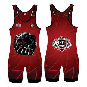 Ropa Deportiva de Poliéster Sublimado Personalizada de Alta Calidad, Sin Mangas, para Equipos Deportivos, Singlet de Lucha Libre - Product Image 2