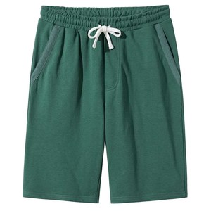 Shorts en coton pour homme avec logo personnalisé, cordon de serrage et poche, taille extensible, pour course à pied, randonnée, football, entraînement, shorts décontractés - Product Image 1