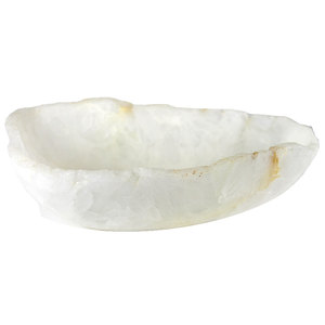 Afghan White Onyx <b>Marble</b> Rough Serving Bowl Fire Resistant Modern Kitchen Dining Villa Living Room Wall Cladding - Product Image 1