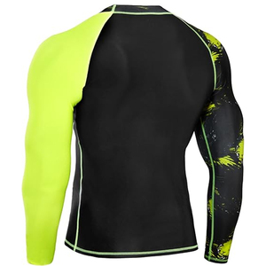 Men Sports Long Sleeve Rash Guard <b>Compression</b> <b>Shirt</b> Graphic Print UV Protection Quick Dry OEM Manufacturer - Product Image 2