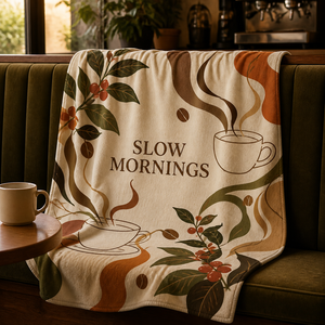 Custom Graphic Art <b>Throw</b> Blanket Personalized Aviation Comic Farm Coffee Constellation Architecture Sublimation Flannel Fleece - Product Image 5