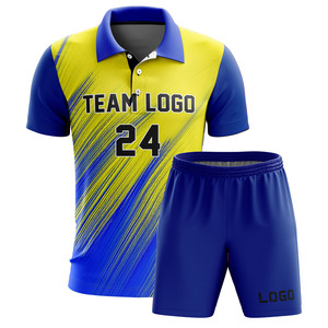 Dernier design, qualité supérieure, uniforme de tennis respirant à manches courtes pour hommes adultes, taille plus, protection UV, été, service OEM - Product Image 6