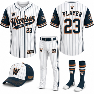 Customized Baseball Jersey Set Solid Color Breathable Unisex Plus Size Sportswear Softball Training Uniform Kit - Product Image 2