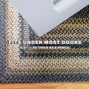 Alfombra de Diseño Vegetal Hecha a Máquina, Alfombra Antideslizante Moderna para Interiores, Alfombra Decorativa para Piso con Hojas Verdes y Naranjas - Product Image 4