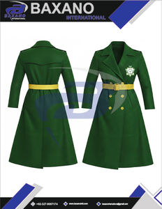 Manteau long en laine de haute qualité pour femme, prêt à être expédié, de la sororité Chi Eta Phi CEPhi, avec ceinture. - Product Image 6