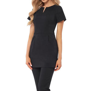 Tunique de salon de beauté pour femmes en coton, polyester et élasthanne - Product Image 5