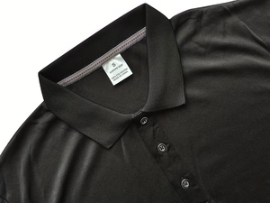 Classic Solid Color Men's Eco-Friendly Polyester Jersey Knitted Breathable Turn-Collar Long Sleeve Casual Lightweight High <b>Shirt</b> - Product Image 5