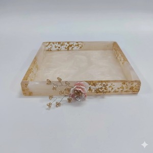 Trending Epoxy Resin Serving Storage Tray Jewelry Organizer Bathroom Counter Tray <b>Coffee</b> <b>Table</b> Luxury Gift Item Wholesale - Product Image 4
