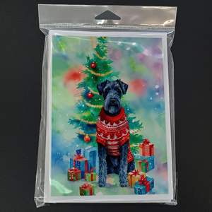 Kerry Blue Terrier-Cartes de vœux de Noël A7, lot de 8 cartes vierges avec enveloppes, format 5x7 - Product Image 3