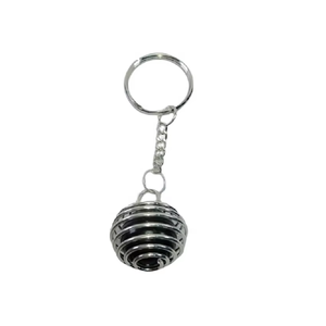 Porte-clés en cristal de haute qualité, tourmaline noire, saphir enroulé dans du fil, pierre naturelle, cadeau pour femme - Product Image 2