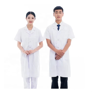 Batas de laboratorio premium para médicos o enfermeras, uniforme de hospital blanco personalizable, chaqueta médica de manga larga, ropa de trabajo para médicos y enfermeras. - Product Image 5