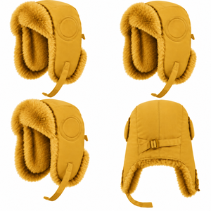 Gorro de esquí de invierno con forro, gorro cálido a prueba de viento con protección para los oídos para adultos, uso al aire libre - Product Image 3