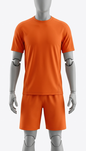 Unisex <b>Orange</b> Crew Neck Short Sleeve Polyester <b>T</b>-<b>Shirt</b> Regular Fit Solid Color All Seasons Pullover Top Adults - Product Image 5