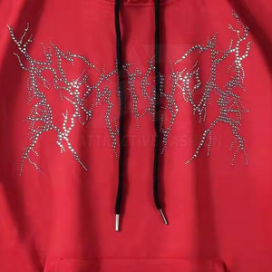 Sweat-shirts à strass pour hommes de haute qualité fabriqués au Pakistan, prix de gros bon marché, sweats-shirts à strass basiques pour hommes personnalisés - Product Image 5