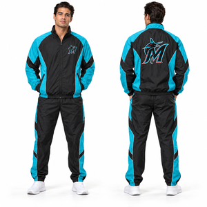 Conjuntos Cortavientos para Hombre: Estilo Casual, Ropa Deportiva para Gimnasio, Atuendo para Caminar, Ropa de Equipo con Logotipo - Product Image 4