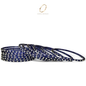 Bracelets tendance en perles de verre bleu cachemire en forme de goutte de pluie, directement de l'usine, pour femmes, pour les mariages et les occasions festives, à prix de gros - Product Image 4