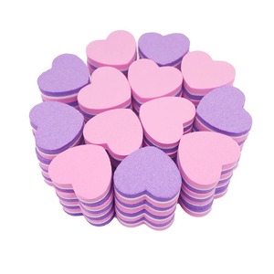 Mini lime à ongles en forme de cœur, réutilisable, double face, motif zèbre, grain 180, outil de soin des ongles, lot de 25 - Product Image 1