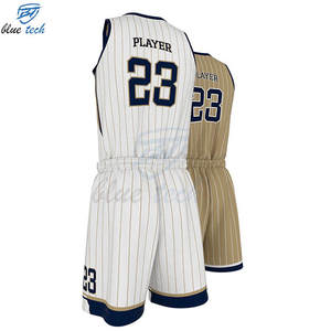 Ensemble d'uniformes de basket-ball pour hommes, nom et numéro d'équipe personnalisés imprimés, sublimés, respirants, séchage rapide, maillot et short grande taille - Product Image 5