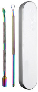 Herramienta Profesional Personalizada de Doble Punta para Empujar y Remover Cutículas de Acero Inoxidable con Acabado Satinado/ Mate/ Espejo - Product Image 3