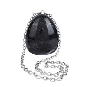 กระเป๋าคลัทช์ทรงไข่ลายหินอ่อนสีดำ ดีไซน์เนอร์ งานประติมากรรม สำหรับงานกลางคืน สไตล์โมเดิร์นหรูหรา สำหรับผู้ซื้อขายส่งแบบ OEM - Product Image 1