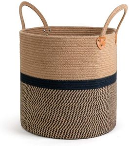 Cotton Rope Storage Basket Oval Shape Multi-Purpose Neatening <b>Container</b> Eco-Friendly Home Decor Design - Product Image 3