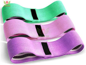 Set de Bandas de Resistencia para Entrenamiento de Cadera para Mujeres, Bandas Elásticas Anchas Antideslizantes para Ejercicios de Glúteos, de Poliéster Resistente - Product Image 5