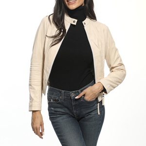 2026 Classic <b>New</b> Design Women Leather Jacket High Quality Printed Breathable Eco-Friendly Quick Dry Cotton Filled Winter Sale - Product Image 1