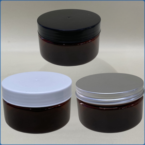 OEM Service Accepted Facial Cream Body Butter Snack Candy 250ml 89mm 36g Short Brown PET Cylinder <b>Plastic</b> <b>Jar</b> for Skin Care - Product Image 1