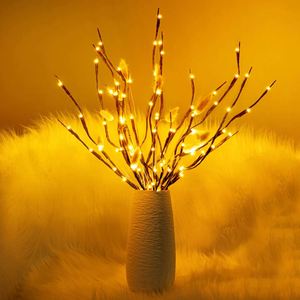 <b>LED</b> Battery Operated Artificial Willow <b>Tree</b> Fabric <b>Lights</b>-Customizable Color Indoor Use Gift for Party Wedding Christmas Decor - Product Image 4