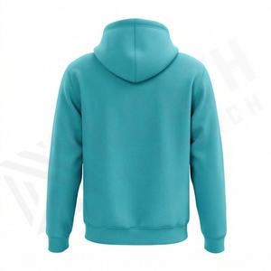 Sudadera con Capucha Oversize de Algodón Teñido Liso con Bordado Estilo Streetwear, Chaqueta Casual Unisex, Ropa Deportiva al por Mayor para Exteriores - Product Image 2