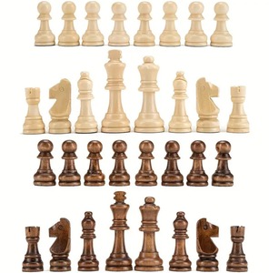 Jeu d'échecs en bois écologique et durable, nouveau design, pour intérieur et extérieur, boîte d'échecs, horloges d'échecs, pliable, taille et logo personnalisables - Product Image 2