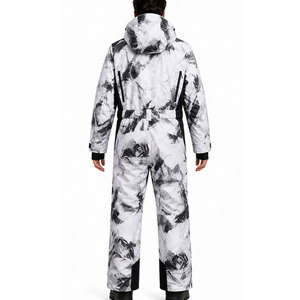 Winter Ski Suit For Men One Piece <b>Waterproof</b> Snowboard Jumpsuit Warm Insulated Windproof Snow Sports Apparel Custom Design - Product Image 4