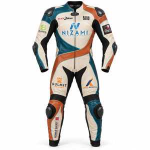 ชุดมอเตอร์ไซค์หนังสั่งทำคุณภาพสูง ได้รับมาตรฐาน CE ชุดแข่งรถแบบมีเกราะป้องกัน ชุดนักขี่มอเตอร์ไซค์กันน้ำ อุปกรณ์นิรภัย MBS-0049 - Product Image 1