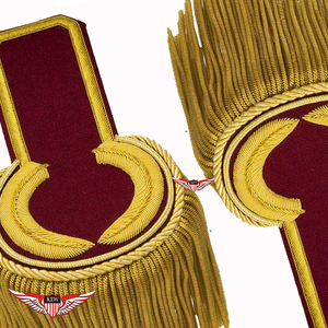 KEW Hilo de Mylar de Alta Calidad Ecológico con Efecto de Hilo de Oro, Adorno de Bordado con Flecos Estilo Vintage para Epaulettes y Placas - Product Image 3