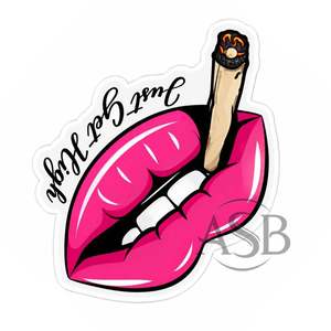ถาดอะคริลิคสำหรับต่อขนตาแบบยั่งยืน รูปทรงริมฝีปาก สีชมพูสดใส ยี่ห้อ Just Get High Pink Lips Lash Tile อุปกรณ์เสริมความงาม - Product Image 2