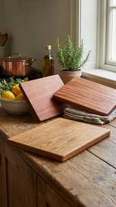 Handmade Custom Wooden Rectangular Shape Polished Eco-Friendly Chopping Blocks <b>Butcher</b> Board With Universal Overseas INDIA - Product Image 3