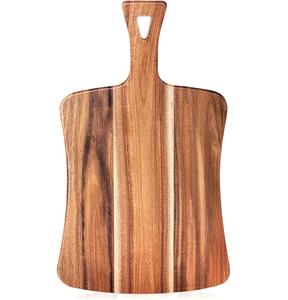 Planche à découper en bois d'acacia avec poignée, planche à charcuterie en bois, planche à fromage, planches de service pour la cuisine - Product Image 5