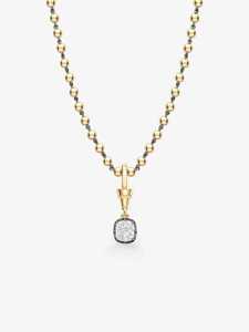 Cushion Lab Grown Diamond <b>Pendants</b> 14K 18K <b>Solid</b> <b>Gold</b> Minimalist Elegant Modern Blackened Vintage Charms Jewelry Gifts For Women - Product Image 2