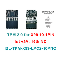Module de Plateforme Fiable (TPM) à 10 broches avec Interface LPC, Personnalisation de la puce TPM pour carte mère de serveur X99 PC JLPC1