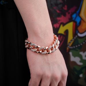 Luxury Lab Grown Diamond Hip Hop Bracelet <b>Iced</b> <b>Out</b> Cuban Link Bracelet Customized Rapper Style Bracelet - Product Image 2