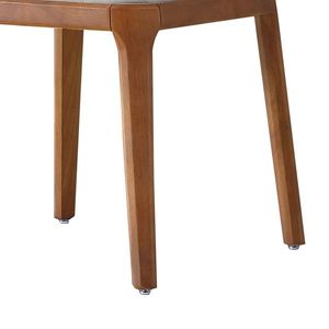 Ensemble moderne de 2 chaises de salle à manger en cuir PU avec pieds en bois pour salon ou cuisine - Product Image 3