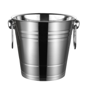 Cubo de Hielo de Acero Inoxidable de Doble Pared con Asa, Venta Directa de Fábrica - Product Image 5