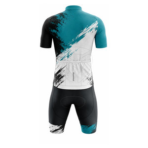 Uniforme de Ciclismo Personalizado para Hombre, Jersey de Manga Corta y Pantalones Cortos, Ropa Deportiva Transpirable de Secado Rápido para Ciclismo de Carretera y Carreras - Product Image 2