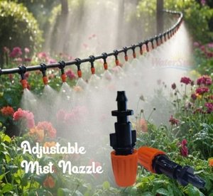 Buse de micro-brumisation réglable Watersun en Delrin pour irrigation goutte à goutte, pulvérisateur d'eau, atomiseur de brume, refroidisseur pour jardin - Product Image 1