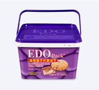 Vente en gros de conteneurs jetables avec logo personnalisé IML cracker boîte d'emballage de biscuits conteneurs à biscuits en plastique