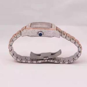 Reloj de Lujo con Diamantes Moissanite de Diseño Premium, Reloj de Pulsera con Incrustaciones de Diamantes para Hombres y Mujeres, Estilo Élite - Product Image 3