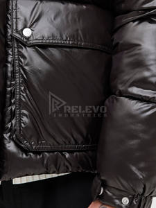 Blouson matelassé pour homme Hip Hop, personnalisé, imperméable, coupe-vent, à capuche, en duvet de canard, pour le printemps, style universitaire, streetwear, veste moto - Product Image 5