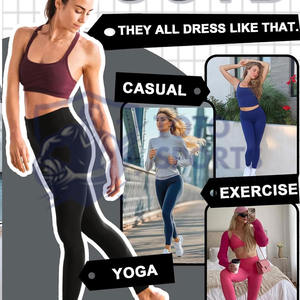 Soft Fabric Top Trendy Product Best Supplier All Season Comfort Slim Fit Breathable Soft Custom Logo Casual Sports Women <b>Legging</b> - Product Image 4